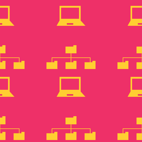 Pattern of Yellow Laptop and File Icons on Transparent Background - Download Free Stock Videos Pikwizard.com