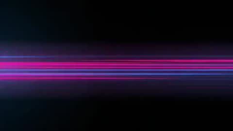 Neon Lights Streaking through Dark Digital Space