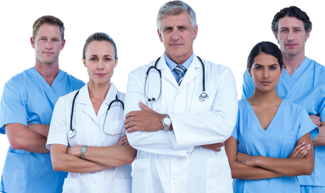 Confident Doctors and Surgeons Team on Transparent Background - Download Free Stock Videos Pikwizard.com