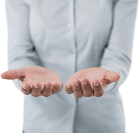 transparent open hands of businesswoman holding invisible object - Download Free Stock Videos Pikwizard.com