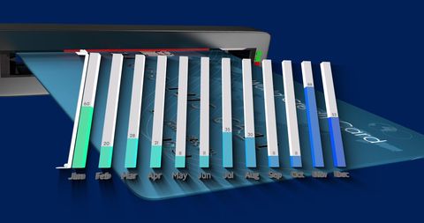 Business growth technology conceptual design with graphs