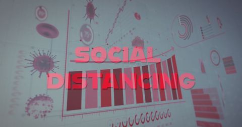 Social Distancing Concept with Graphs and Statistics