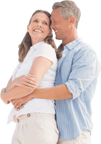 Smiling Mature Couple Embracing Silhouette with Transparent Background - Download Free Stock Videos Pikwizard.com