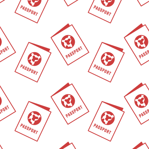Digital Seamless Passport Pattern on Transparent Background - Download Free Stock Videos Pikwizard.com