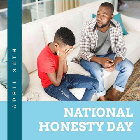 Father Consoling Crying Son on National Honesty Day - Download Free Stock Templates Pikwizard.com