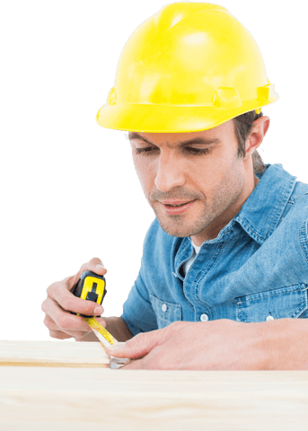 carpenter measuring wooden plank with tape measure transparent - Download Free Stock Videos Pikwizard.com