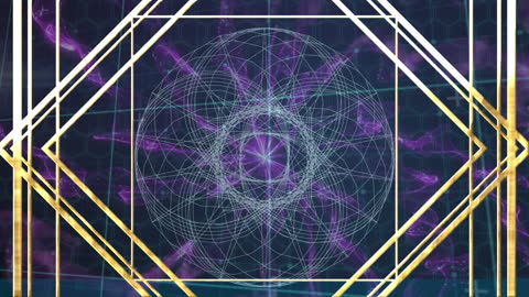 Animated Glowing Tunnel with Interconnected Network Overlay