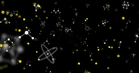 Abstract Particle Explosion on Black Background