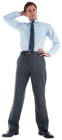 thinking businessman in formal wear on transparent background - Download Free Stock Videos Pikwizard.com