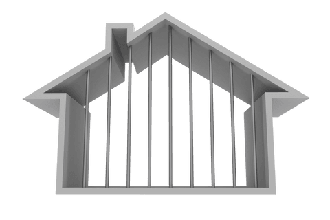 transparent house symbol with bars presenting property concept - Download Free Stock Videos Pikwizard.com
