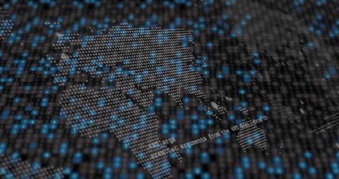 Binary Code on World Map Illustrating Global Data Connectivity - Download Free Stock Images Pikwizard.com