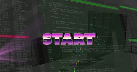 Digital Start Concept with Data and Code Overlap - Download Free Stock Images Pikwizard.com