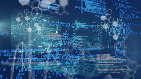 Digital Science and Code Interface Concept