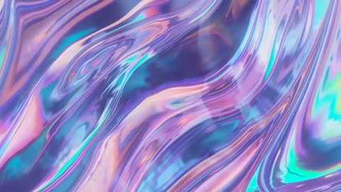 Pastel Waves in Digital Fluid Art Energetic Motion