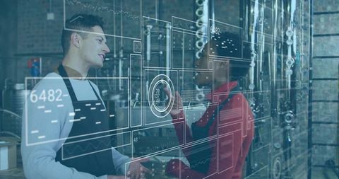 Collaborative brewing with advanced data technology in brewery