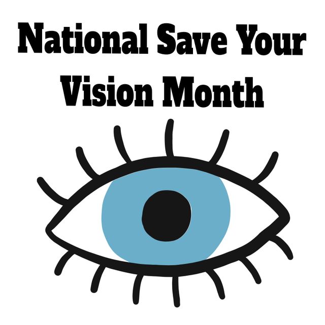 Raising awareness for eye health, the image features a stylized eye ...