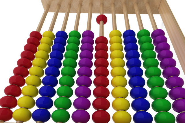 Colorful Abacus Against Transparent Background for Education and Math Concepts - Download Free Stock Videos Pikwizard.com