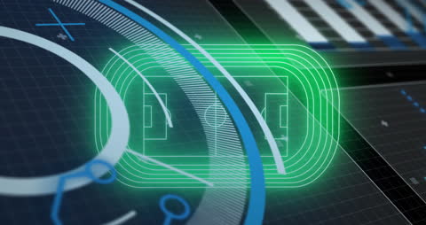 Futuristic Sports Data Visualization Concept