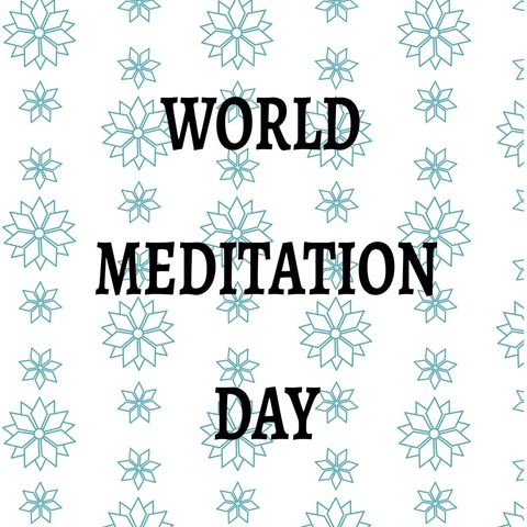 World Meditation Day Backdrop with Tranquil Snowflakes Pattern - Download Free Stock Templates Pikwizard.com