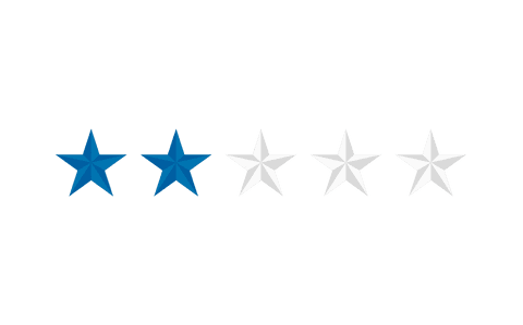 Transparent Rating System with Two Blue Stars - Download Free Stock Videos Pikwizard.com