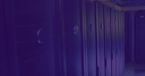 Data Processing Overlays in Server Room Environment - Download Free Stock Images Pikwizard.com