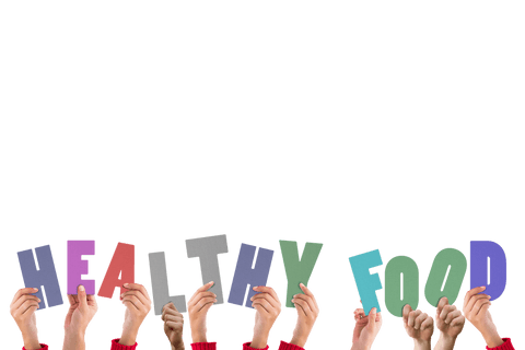 transparent diverse hands holding healthy food letters - Download Free Stock Videos Pikwizard.com