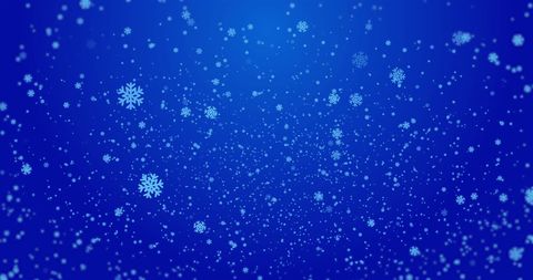 Winter Snowflakes Falling on Blue Background - Download Free Stock Images Pikwizard.com