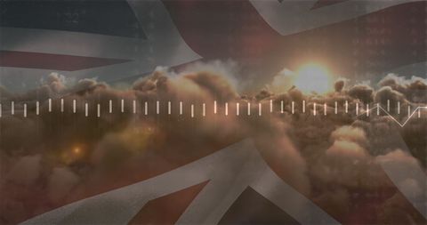 uk flag overlaid on digital data processing scene - Download Free Stock Images Pikwizard.com