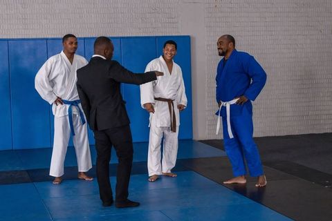 Diverse Martial Arts Training Session with Coach