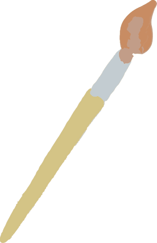 floating paintbrush with yellow handle on transparent background - Download Free Stock Videos Pikwizard.com