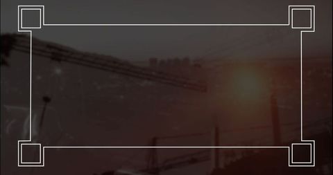 Urban construction silhouette at dawn