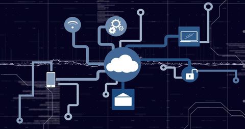 Cloud Computing Integration and Data Connectivity Concept - Download Free Stock Images Pikwizard.com