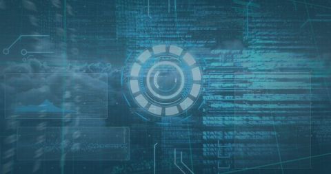 Futuristic Financial Data HUD with Digital Interface and Coding Elements - Download Free Stock Images Pikwizard.com