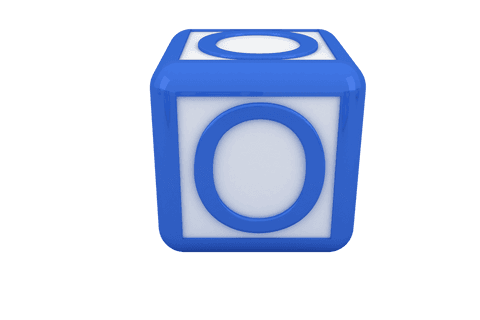 digital block with letter o on transparent background - Download Free Stock Videos Pikwizard.com