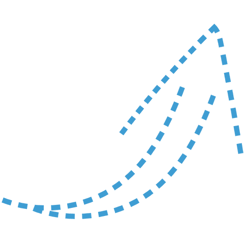 blue dotted arrow shape on transparent background illustrating growth and movement - Download Free Stock Videos Pikwizard.com