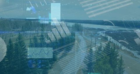 Data Analysis Over Woodland Road Through Dense Forest by Lake