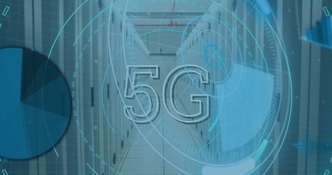 Futuristic 5G Technology in Modern Data Center - Download Free Stock Images Pikwizard.com