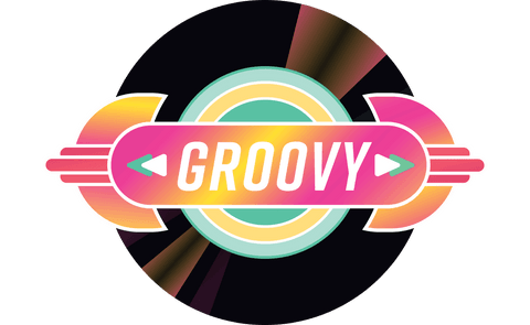 Groovy Music Icon on Transparent Background