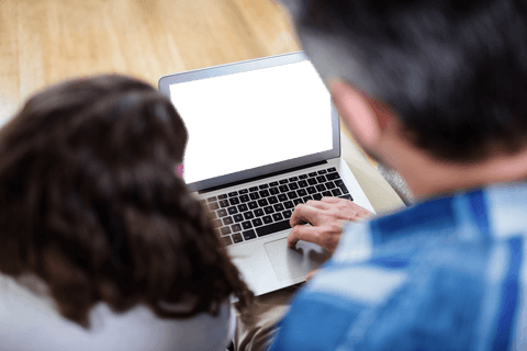 family home computing with transparent laptop screen - Download Free Stock Videos Pikwizard.com