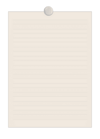 cream lined paper with silver push pin on transparent background - Download Free Stock Videos Pikwizard.com