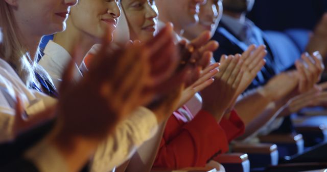 Diverse Audience Applauding in Business Conference - Download Free Stock Images Pikwizard.com