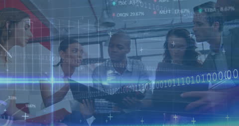 Digital Transformation in Diverse Business Meeting