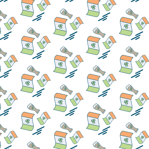 st. patrick's day ireland flags with beer pattern transparent design - Download Free Stock Videos Pikwizard.com