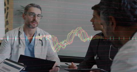 Doctors Discussing Global Healthcare and Data Integration - Download Free Stock Images Pikwizard.com