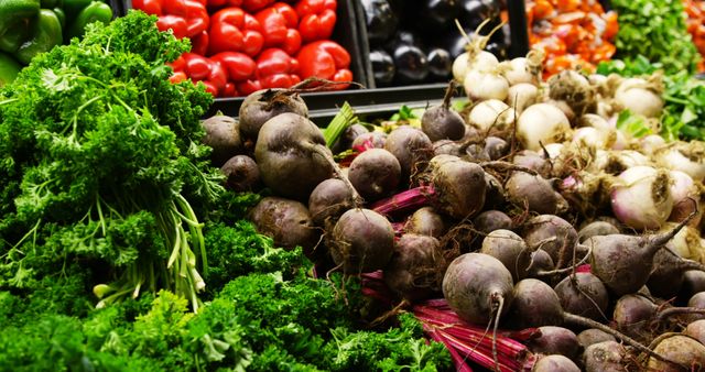 Fresh Organic Vegetables Displayed in Market - Download Free Stock Images Pikwizard.com