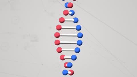 3D DNA Strand Animation Over Digital Network