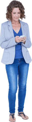 Businesswoman Checking Smartphone Transparent Background - Download Free Stock Videos Pikwizard.com