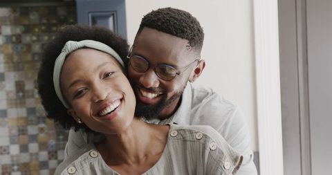 Happy African American Couple Enjoying Time Together at Home - Download Free Stock Images Pikwizard.com