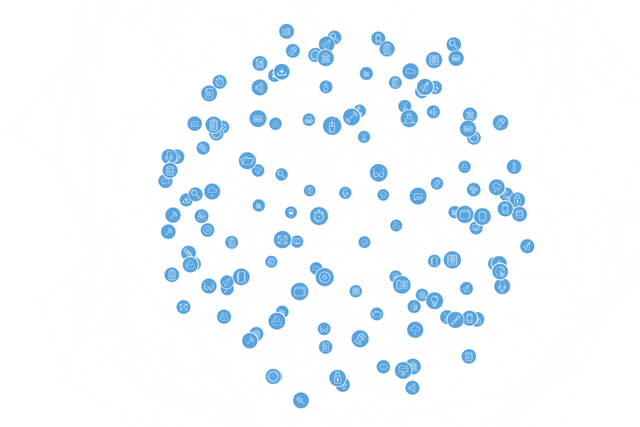 Transparent Complex Network with Blue Computer Icons - Download Free Stock Videos Pikwizard.com