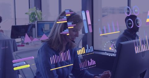 Financial Data Processing at Busy Office